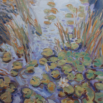Landscape Ponds on Canvas